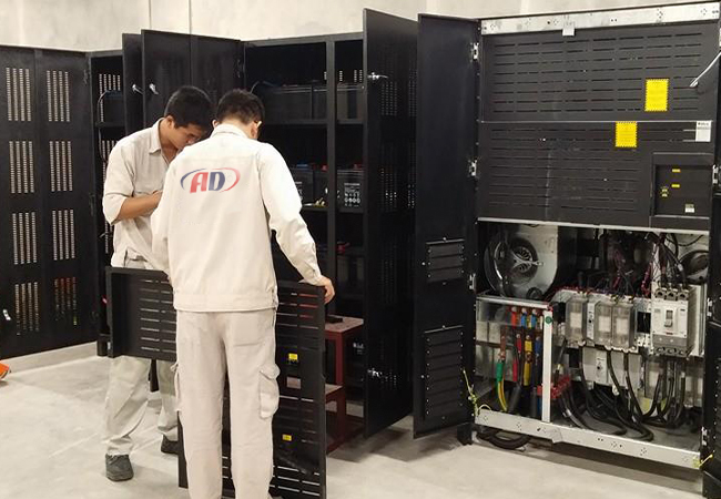 Lắp đặt hệ thống ắc quy cho ups 300kva tại nhà máy shimizu